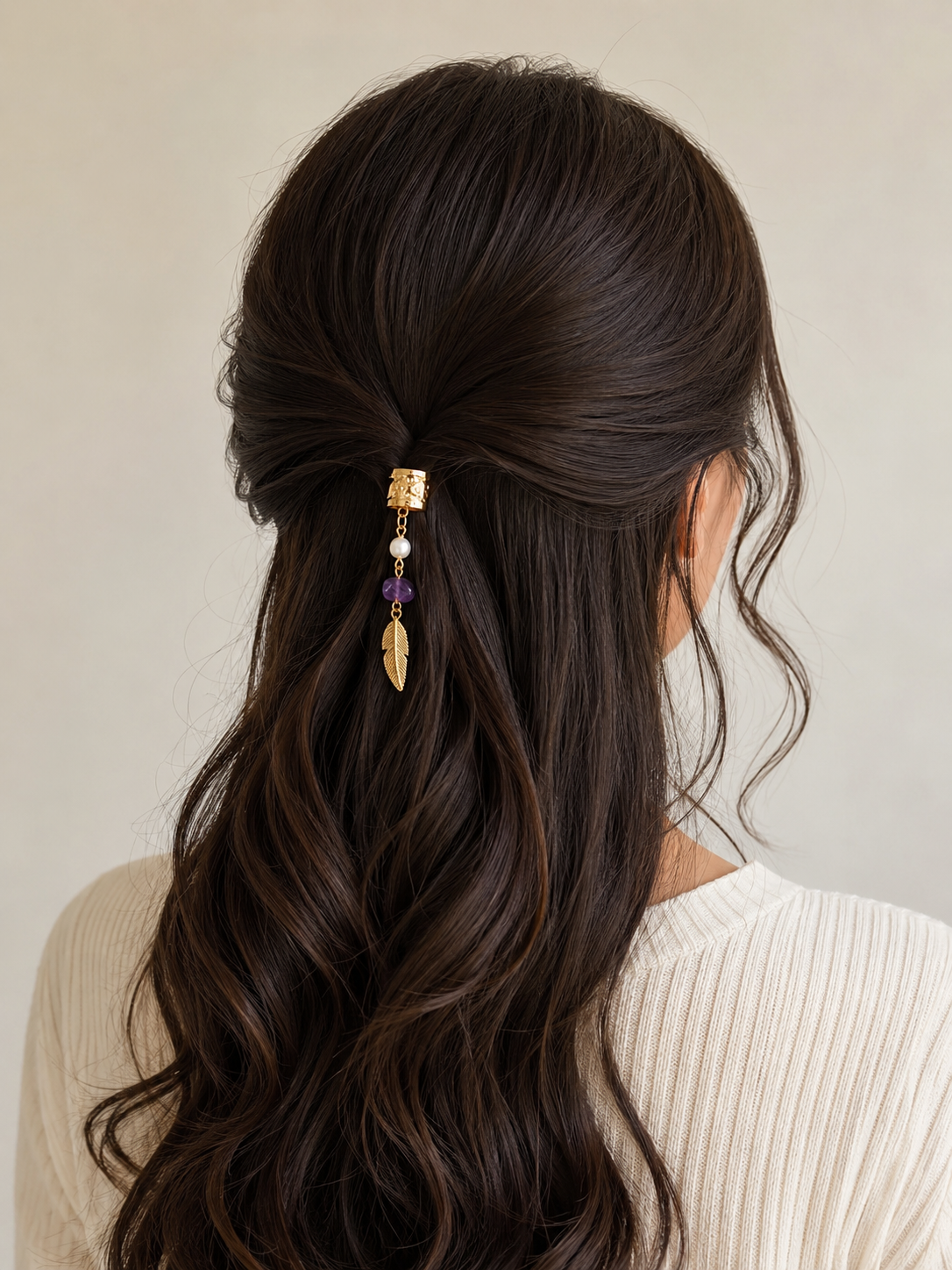 36PCS Gold Hair Cuffs for Braids | Adjustable Braid Rings, Dreadlock Hair Jewelry, Loc Accessories with Pearl, Crystal & Charms