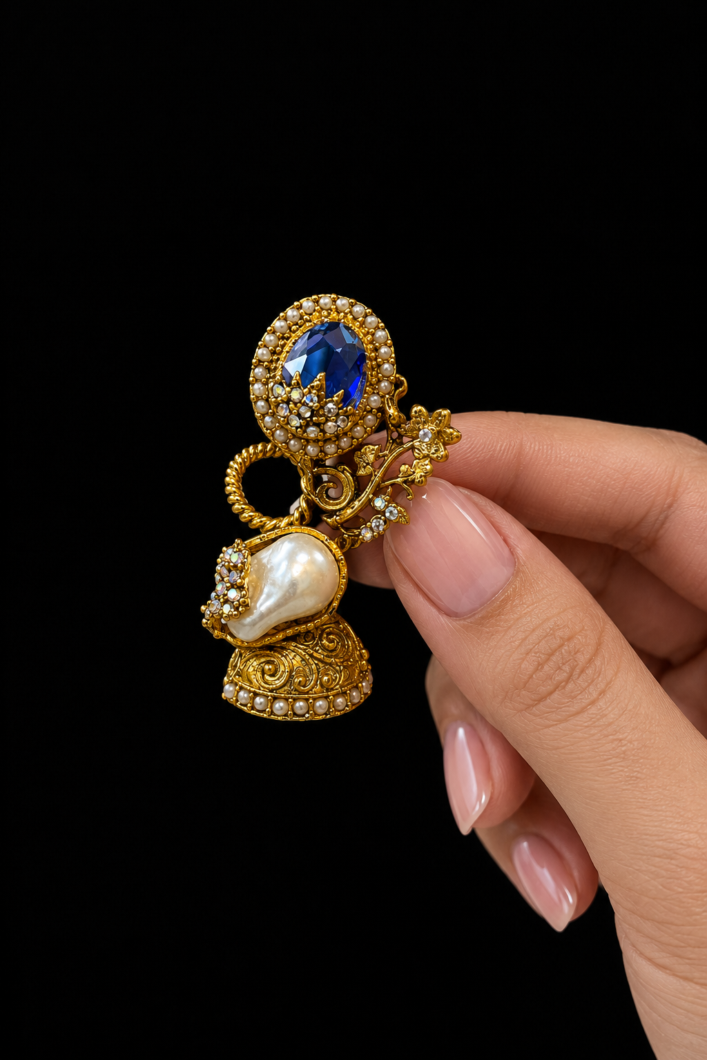 Celestial Sapphire Turkish Statement Ring