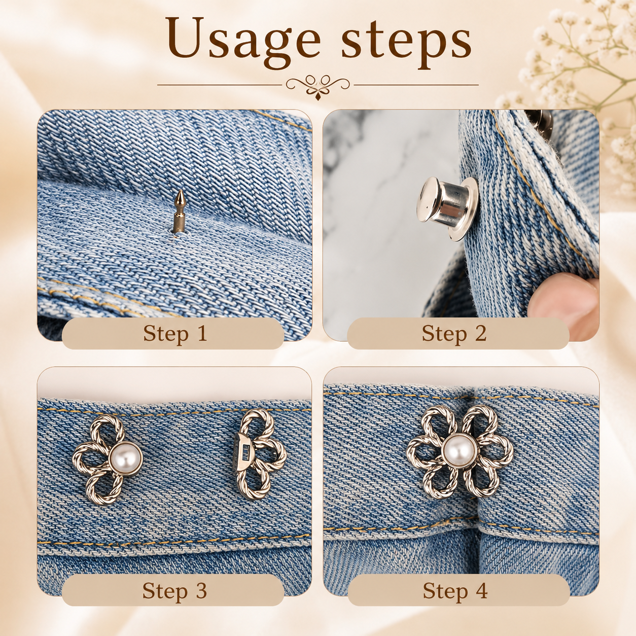 Multi-Fit Waist Adjuster Buckle – Instant No-Sew Clothing Size Tightener Clip