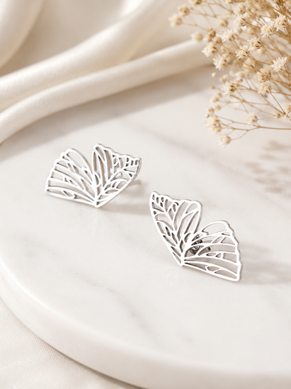 🦋 Butterfly Wings Stainless Steel Earrings