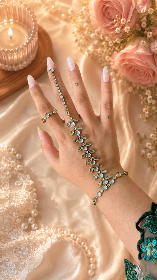 Emerad Petal Kundan Mehndi Pack |TAW DESIGN 14 |Luxury Kundan Mehandi Style