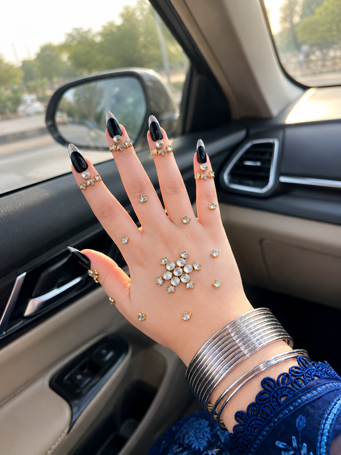 👑🖤 Midnight Crown Luxe Design| TAW DESIGN 16 |viral Kundan Mehandi