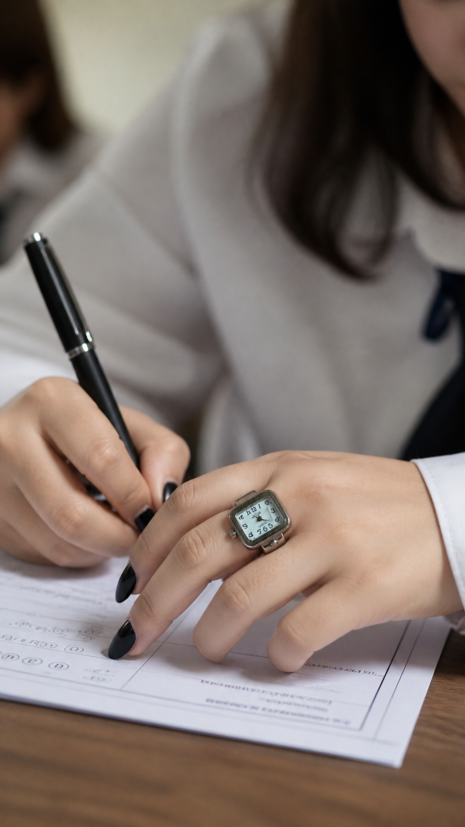 Silver Square Dial Ring Watch for both Male and Female | Square Dail