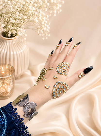 ✨ Noor-e-Kundan Hand Design| TAW DESIGN 17 | Kundan Mehandi Best Design