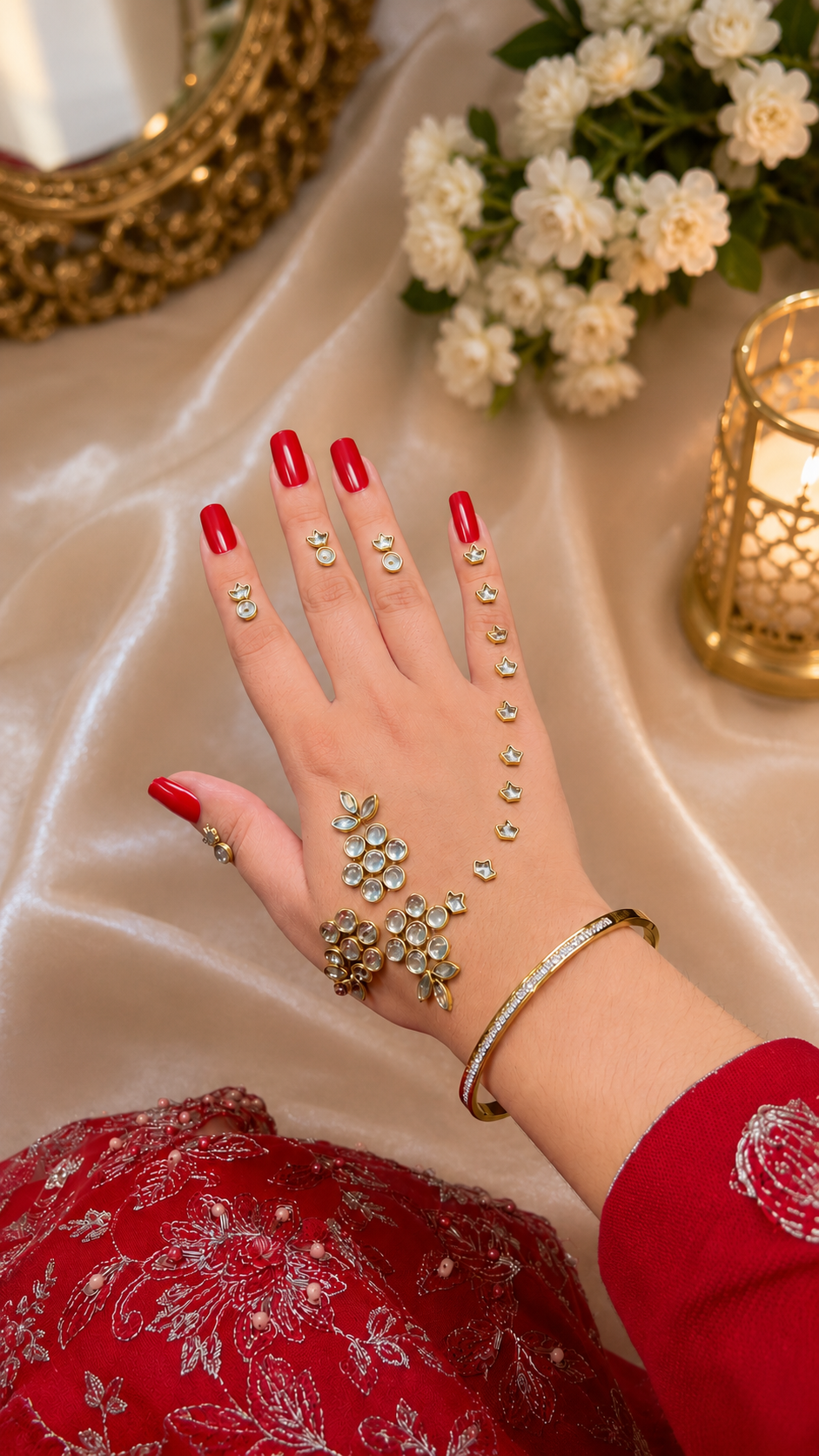 Queen Kundan Mehndi | TAW Design 15
