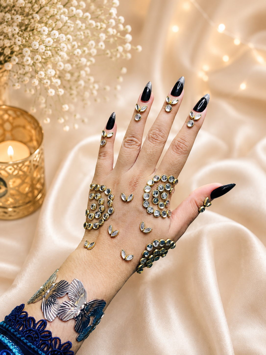 ✨ Noor-e-Kundan Hand Design| TAW DESIGN 17 | Kundan Mehandi Best Design
