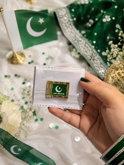 14 August Love Pakistan Kundan Hand Sticker – Premium Reusable Self-Adhesive Independence Day Body Sticker