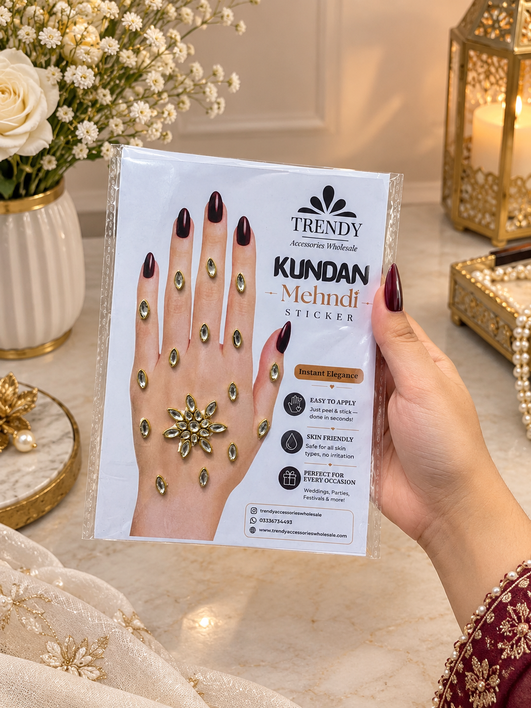 Design 25 | Royal Sapphire Kundan Mehndi
