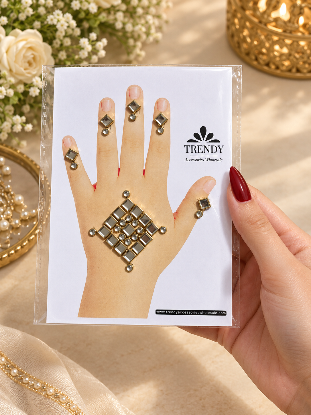 Diamond Glow Kundan Mehndi Pack | TAW | Hand Accessories for kids