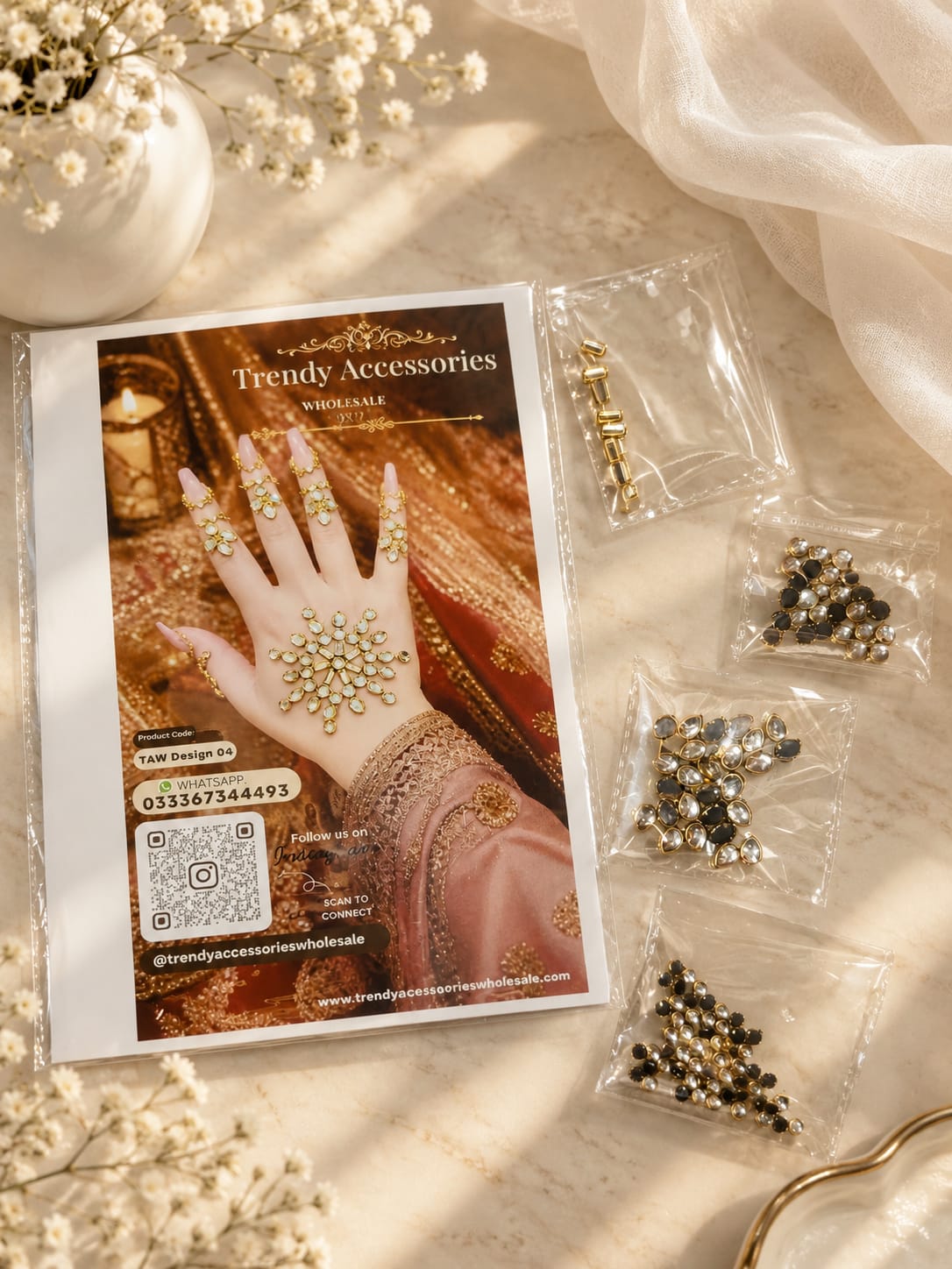 Design 22 |Luxury Gold Kundan Mehndi – Bridal Hand Jewellery Style